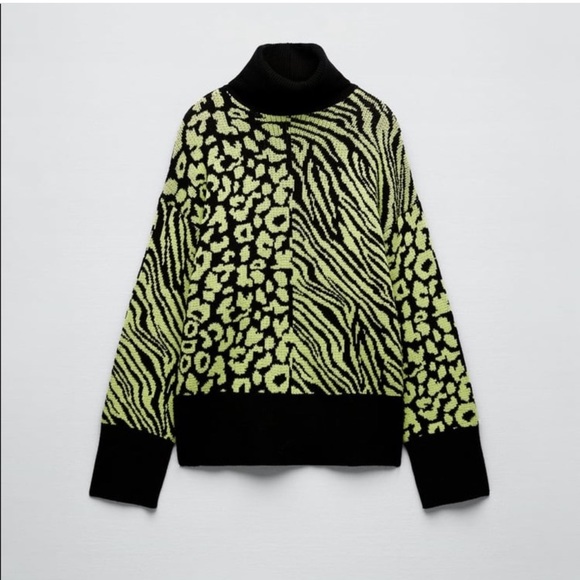 ZARA Printed Knit Sweater - Picture 2 of 8